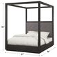 Urban Home Oxford Queen Canopy Bed in Oxford Gray, , large