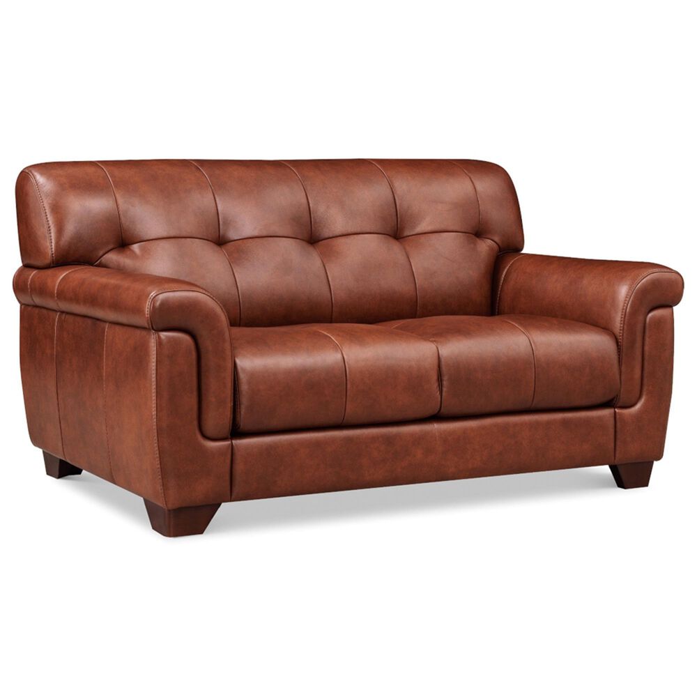 Hydeline Marylyn Stationary Loveseat in Berlin Brandy, , large