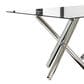 SUNSET Mantis and Murano/Mist 7-Piece Rectangular Dining Set in Clear and Chrome, , large
