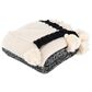 Safavieh Tensley 50" x 60" Throw in Black and Natural, , large