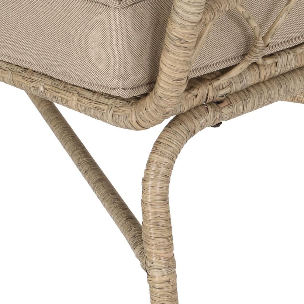 Hearth and Haven Bruce Outdoor Loveseat with Cushions in Brown, , large