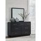 Millenium Rowanbeck Dresser Mirror in Black, , large