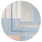 Safavieh Sarasota 6"7" Round Blue and Light Green Indoor/Outdoor Area Rug, , large