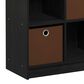 HOMLUX 6-Cube Bookshelf Bookcase with Storage Bins in Americano, , large