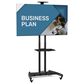 Kanto Adjustable TV Rolling Stand for 40" - 70" TVs and Interactive Displays in Black, , large