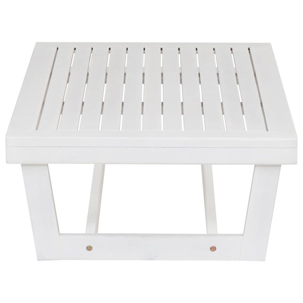 Linon Home Decor Silbury Cocktail Table in White, , large