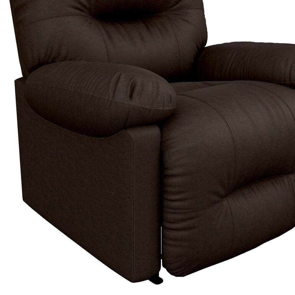 Best Home Furnishings Leather Rocker Recliner in Walnut, , large