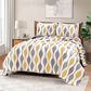 Triangle Home Fashions Mid Century Geo 3-Piece King Quilt Set in Gold and Gray, , large