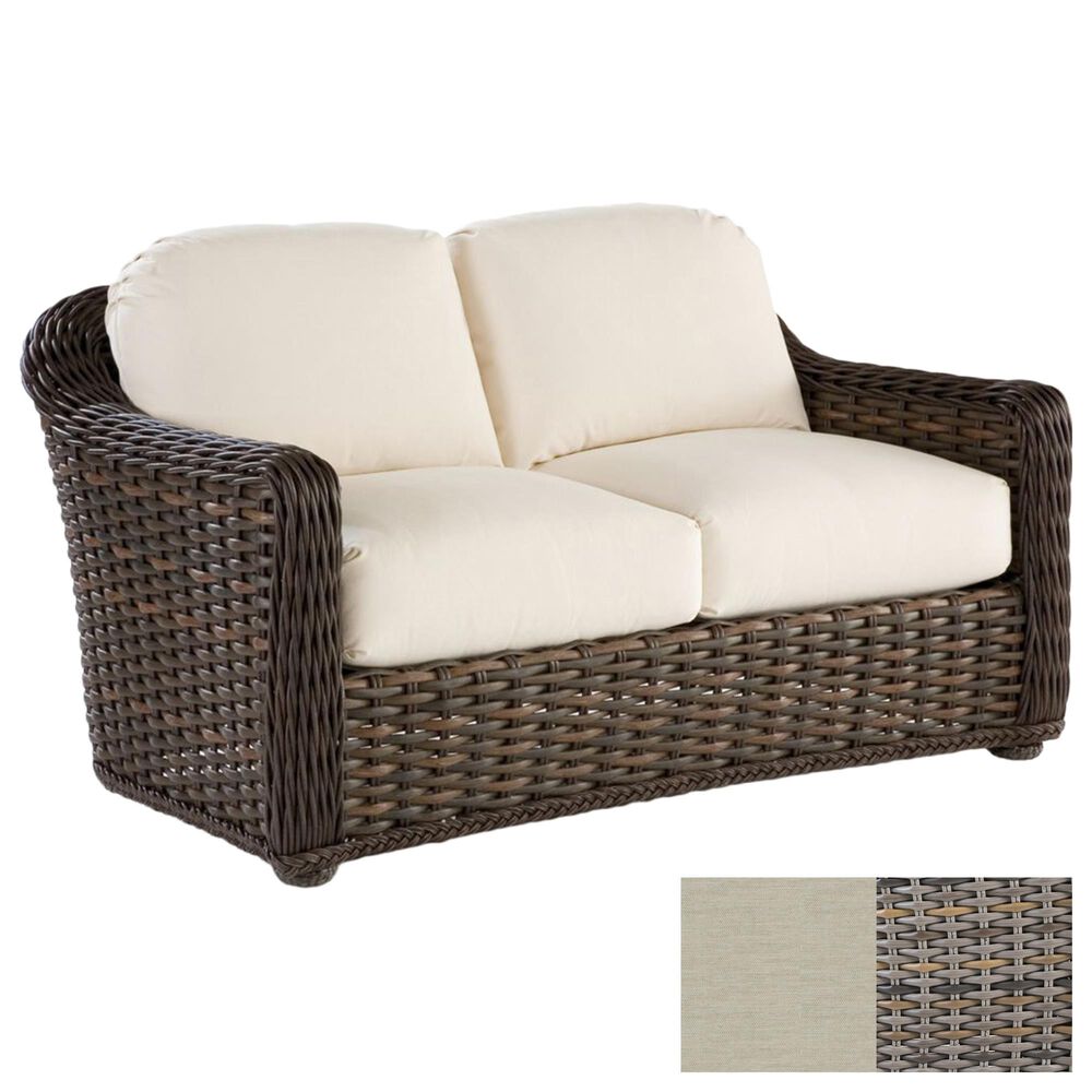 Venture South Hampton Loveseat with Vesper Birch Cushion in Sandalwood, , large
