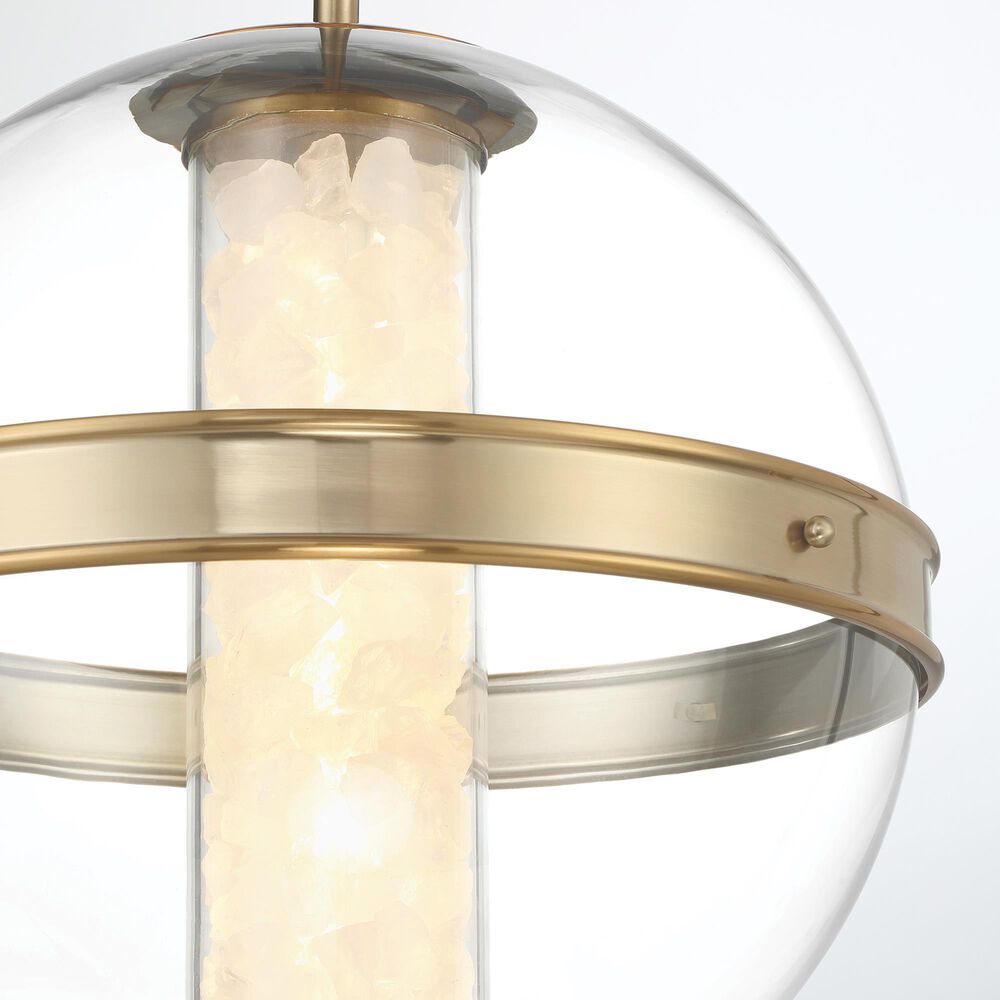 Minka-Lavery Divinely 16.63" Pendant with Clear Shade in Celeste Brass, , large