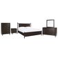 Ashley Dantenton 5 Piece King Panel Bedroom Set in Merlot, , large