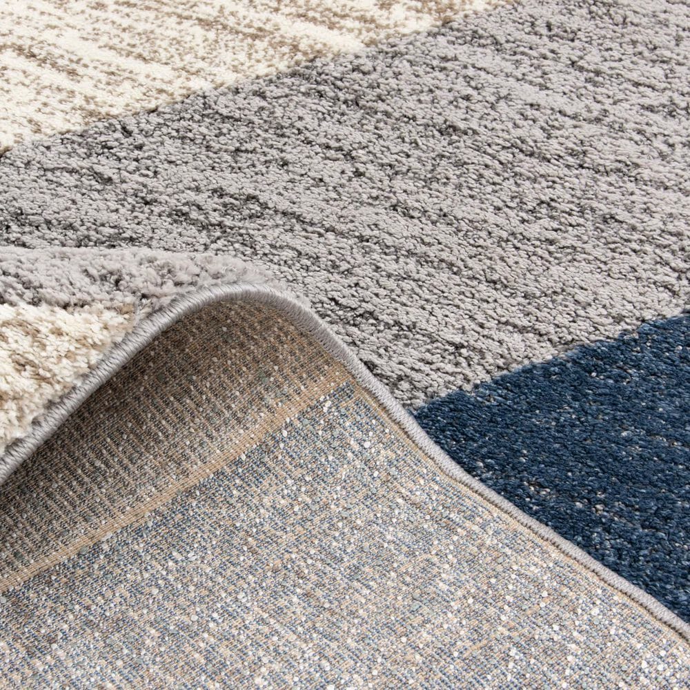 Central Oriental Structures Torrent Adley Buff and Metal 7&#39;10&quot; x 9&#39;10&quot; Area Rug, , large