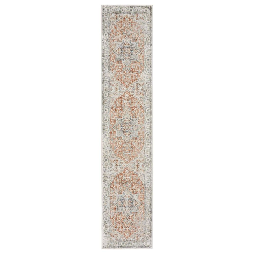 Nourison Astra Machine Washable 2"2" x 12" Gold and Multicolor Runner, , large