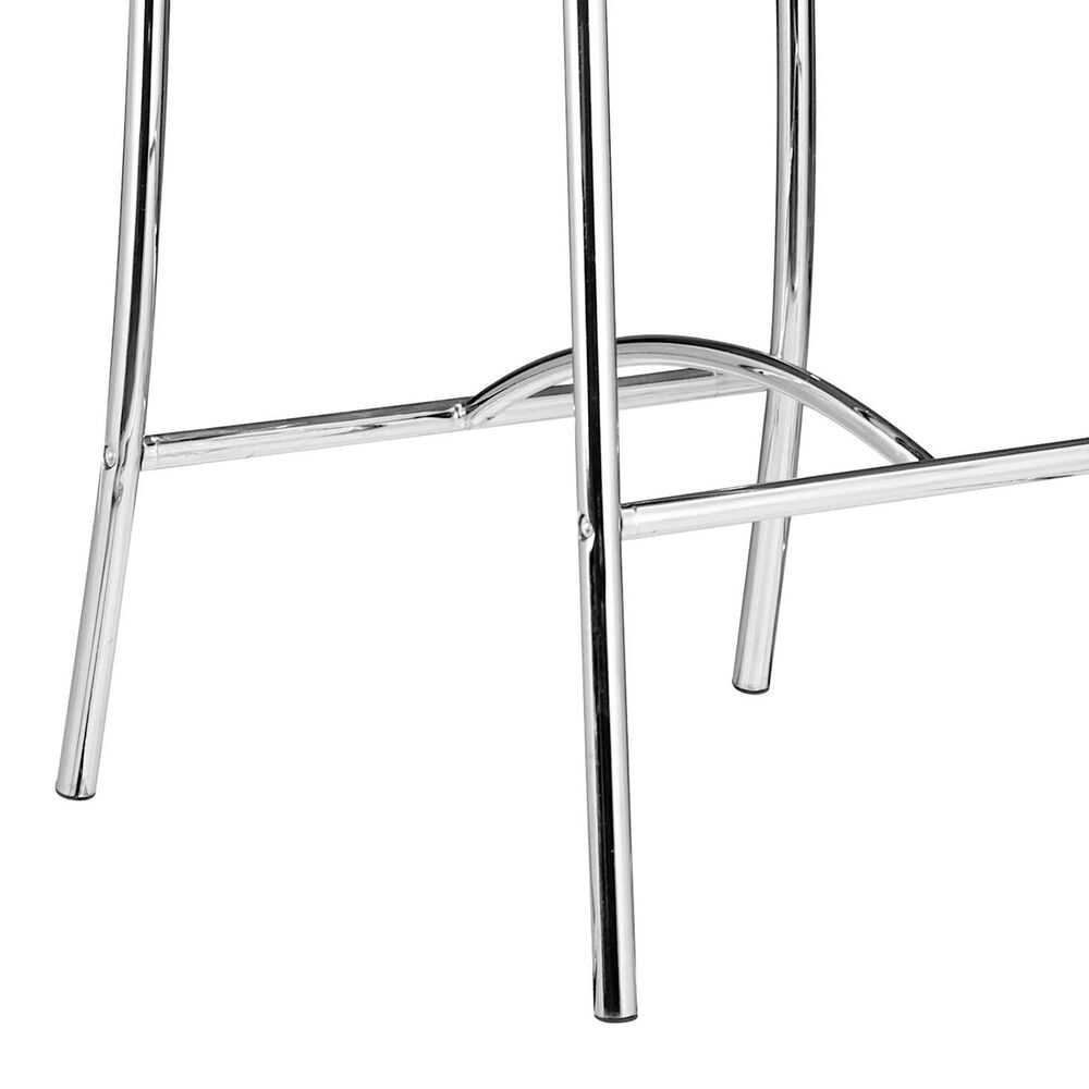 Zuo Modern Soar Bar Stools in Black and Silver &#40;Set of 2&#41;, , large