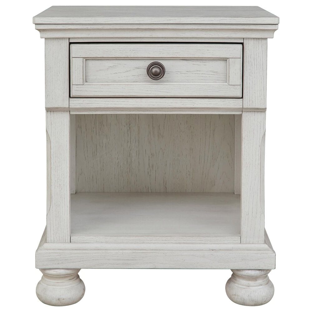 Ashley Robbinsdale 4-Piece Twin Storage Bedroom Set in Antique White, , large