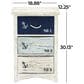 Maple and Jade 3-Drawer Chest Small with Rope Handle in Blue and White, , large