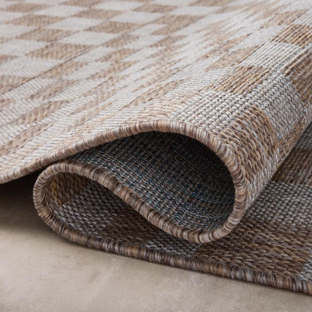 Amber Lewis x Loloi Topanga Natural and Dove 9&#39;2&quot; x 12&#39; Indoor/Outdoor Area Rug, , large