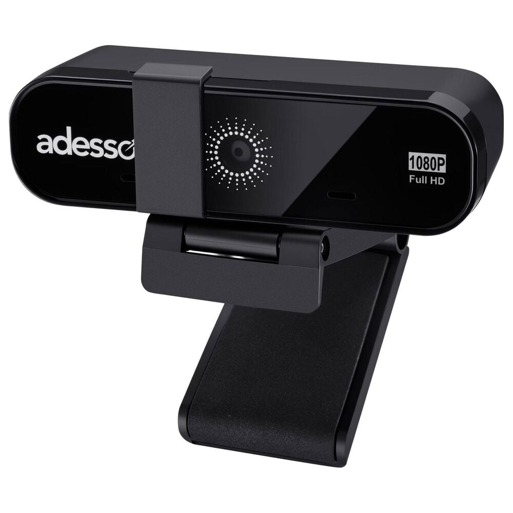 Adesso CyberTrack H8 1080P Full HD Resolution Desktop Webcam in Black, , large