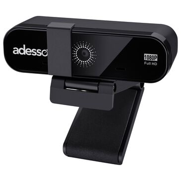 Adesso CyberTrack H8 1080P Full HD Resolution Desktop Webcam in Black, , large