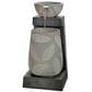 Alfresco Home Follia Resin Fountain with Lights in Gray, , large