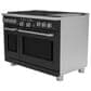 Cafe 8.25 Cu. Ft. Freestanding Dual Fuel Range with Double Oven in Matte Black and Brushed Stainless, , large