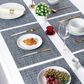 Willow & Hem Harmony Woven Vinyl Placemat in Blue (Set of 6), , large