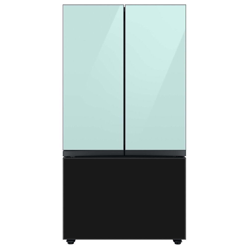 Samsung Bespoke Bespoke 3-Door French Door Refrigerator Top Panel in Morning Blue Glass, , large