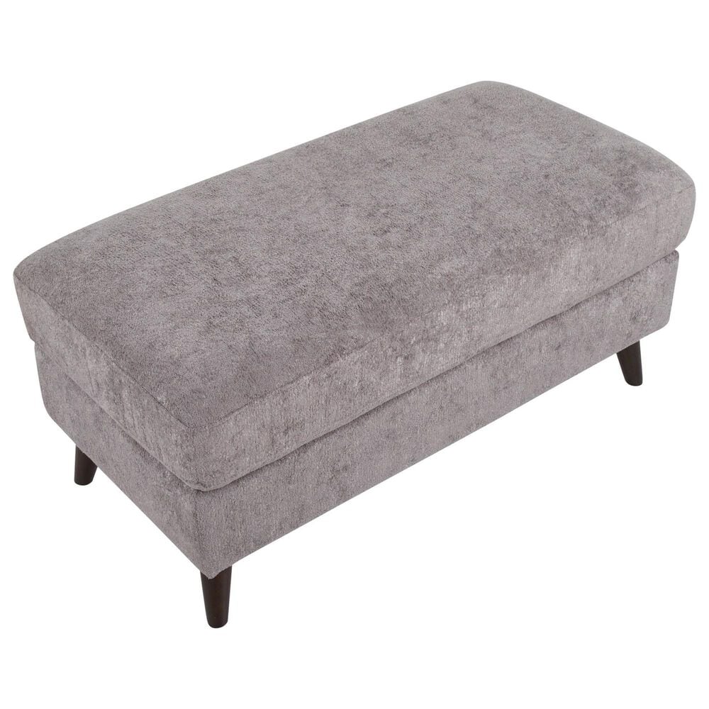 LumiSource Carly Bench Ottoman in Pewter, , large