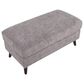 LumiSource Carly Bench Ottoman in Pewter, , large