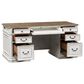Belle Furnishings Magnolia Manor Jr Executive Desk in White, , large