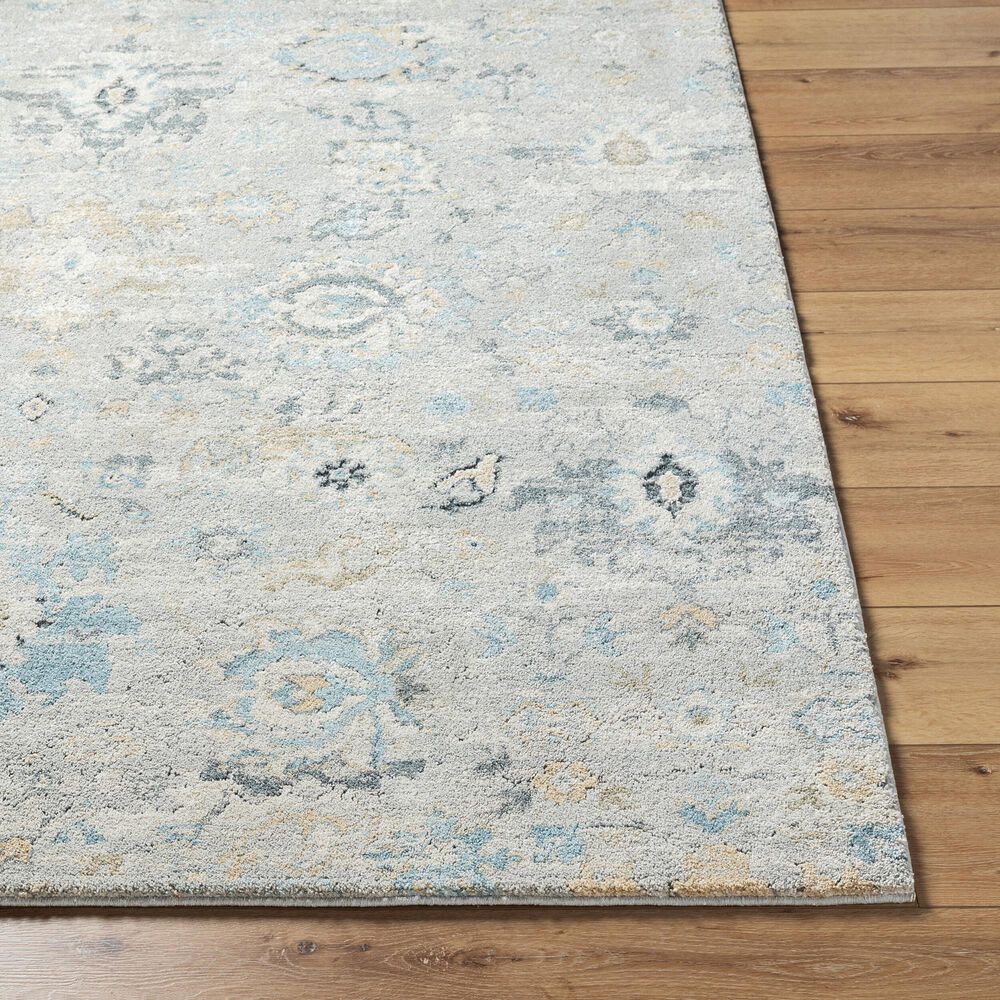 Surya Avellino 5&#39;3&quot; x 7&#39; Light Beige, Deep Teal, Light Olive, Gray, Tan and Denim Area Rug, , large