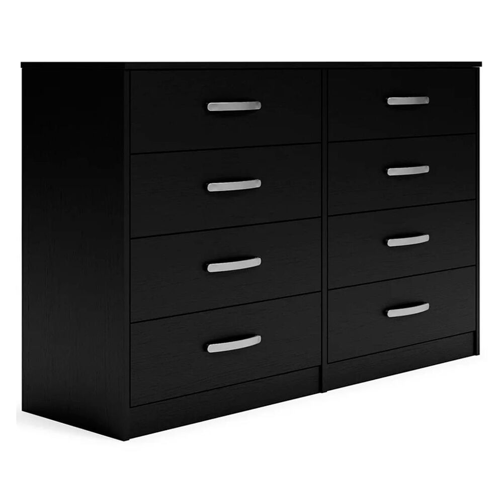 Signature Design by Ashley Flannia 8 Drawer Dresser in Black, , large