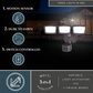 Vaxcel 13.25" 3-Light Motion Sensor Outdoor Security Flood Light in Bronze, , large