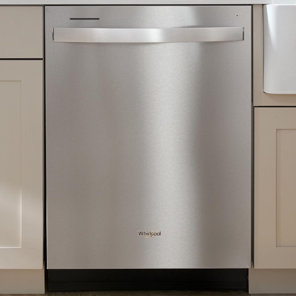 Whirlpool 24" Built-In Dishwasher with Spin and Load Rack and AI Intelligent Wash in Stainless Steel, , large