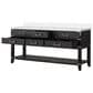 Lexora Home Norwalk 72" Double Bathroom Vanity in Black Oak with White Quartz Top and Rectangular Sinks, , large