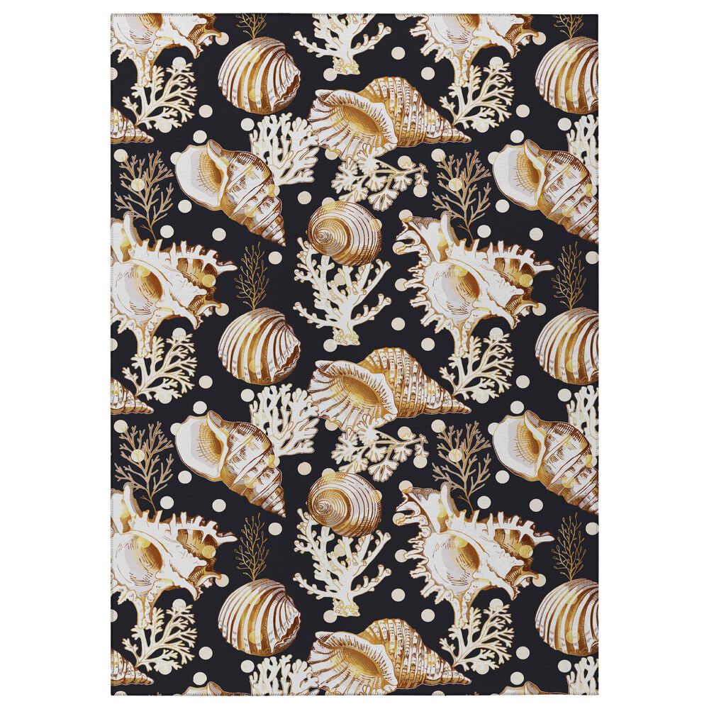 Dalyn Rug Company Seabreeze SZ6 10" x 14" Black Area Rug, , large