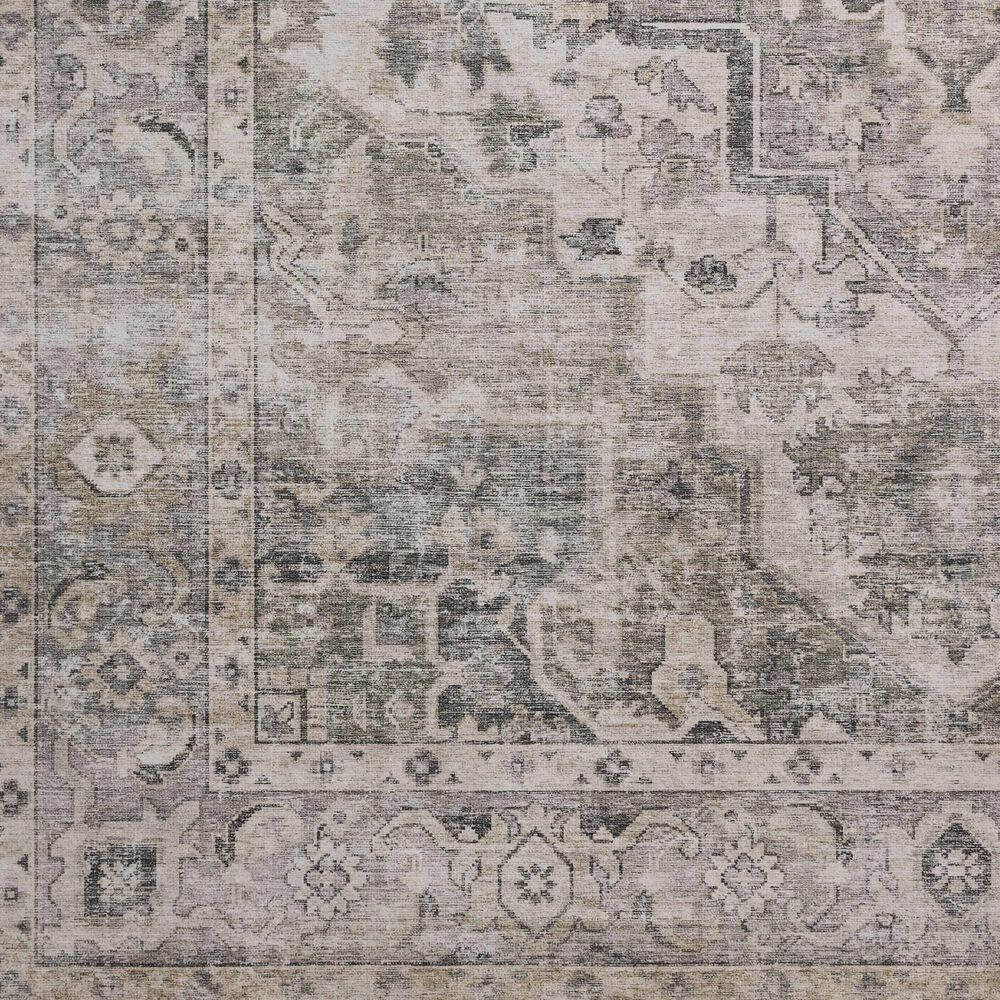 Amber Lewis x Loloi Josie 2&#39;3&quot; x 3&#39;9&quot; Silver and Natural Area Rug, , large