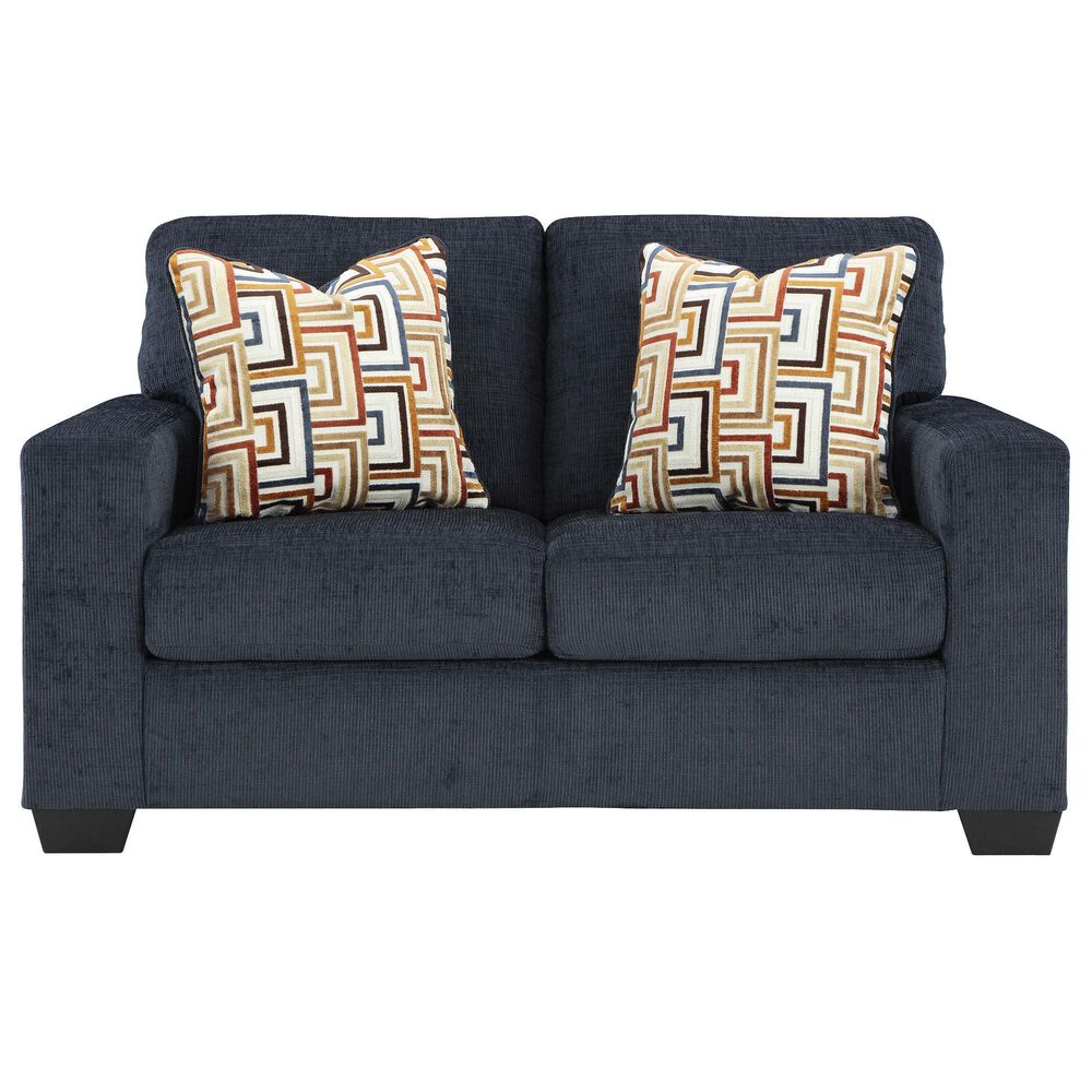 Ashley Aviemore Stationary Loveseat in Ink, , large