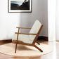 Hearth and Haven Connor Lounge Chair in Cream, , large