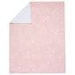 Lambs and Ivy Petals Floral Fleece Baby Blanket in Pink and White, , large