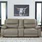 Ashley Narwhal Place 3-Piece Power Reclining Symmetrical Sectional with Storage Console in Pebble, , large