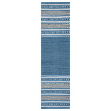 Safavieh Montauk MTK214A 2"6" x 12" Blue and Grey Runner, , large