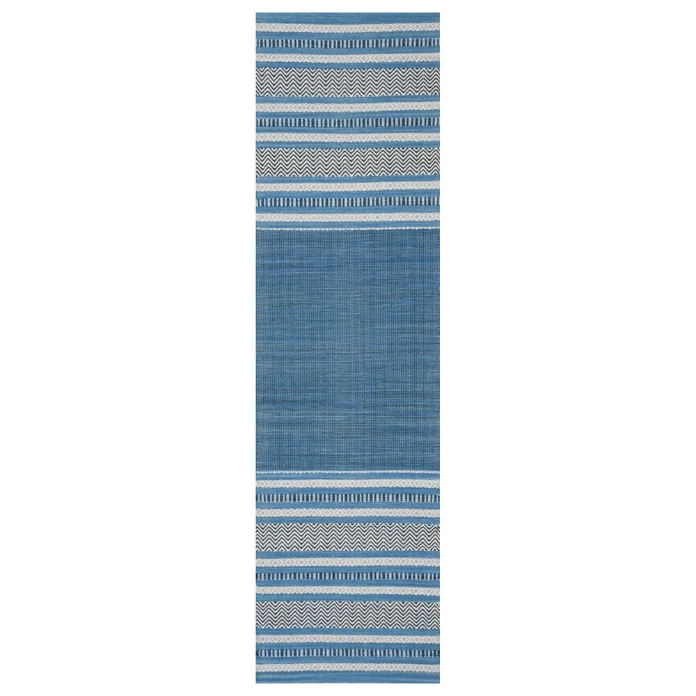 Safavieh Montauk MTK214A 2"6" x 12" Blue and Grey Runner, , large