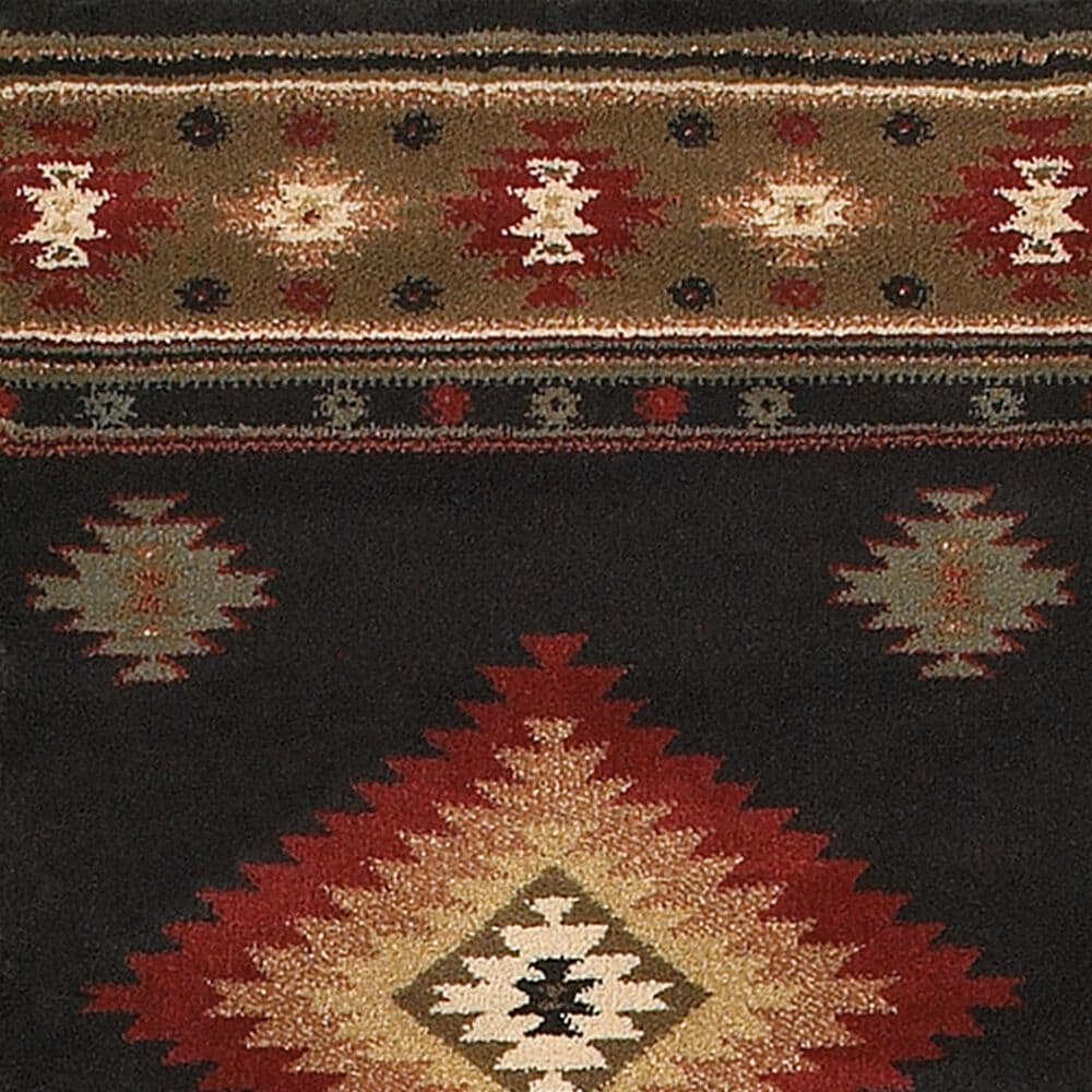 Oriental Weavers Hudson 87G 1&#39;10&quot; x 7&#39;6&quot; Black Runner, , large