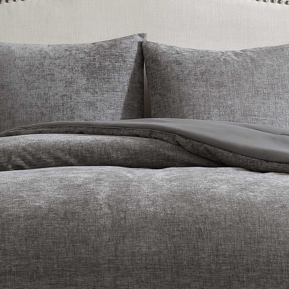 Hallmart Collectibles Niles 3-Piece Queen Comforter Set in Gray, , large