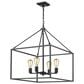 Golden Lighting Wesson 4-Light Chandelier in Black, , large