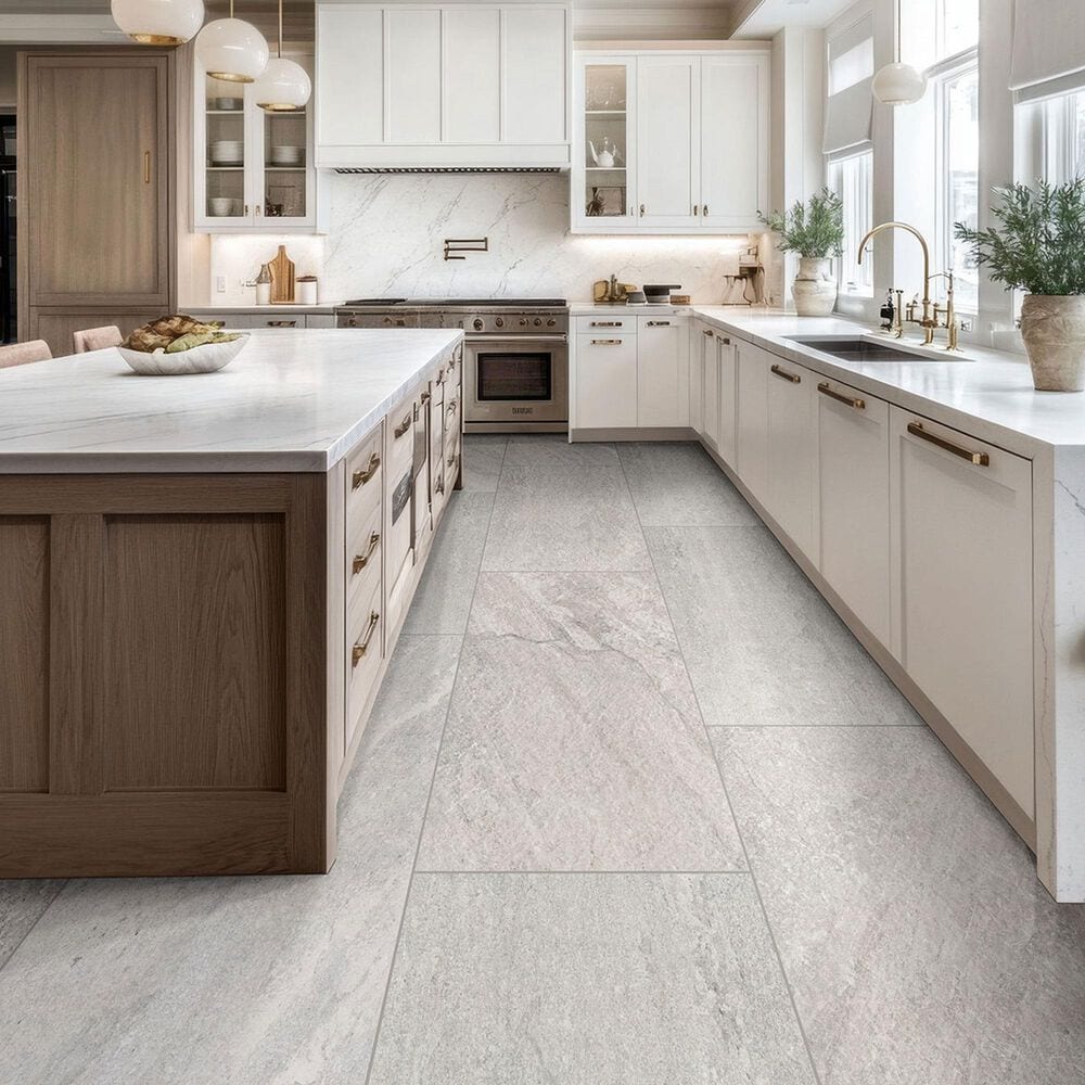 MS International Traktion Stowe Silver Dune 15" x 30" Porcelain Tile, , large