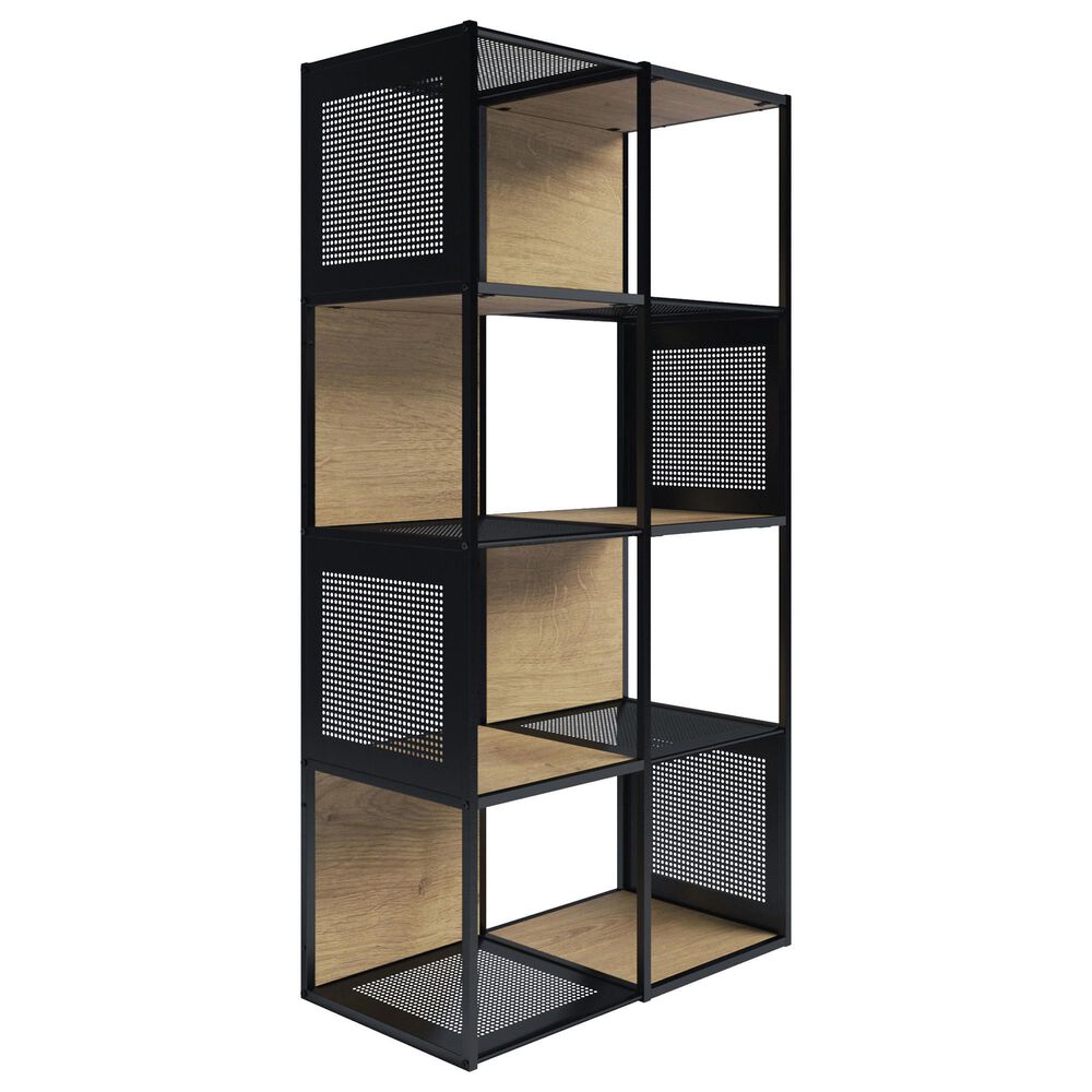 Timberlake Hastings Home 4-Tier Bookcase in Oak and Black , , large