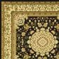 Safavieh Lyndhurst LNH213 6" x 9" Black and Ivory Area Rug, , large