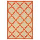 Oriental Weavers Cayman Sand and Orange 1"10" x 3"3" Indoor/Outdoor Area Rug, , large